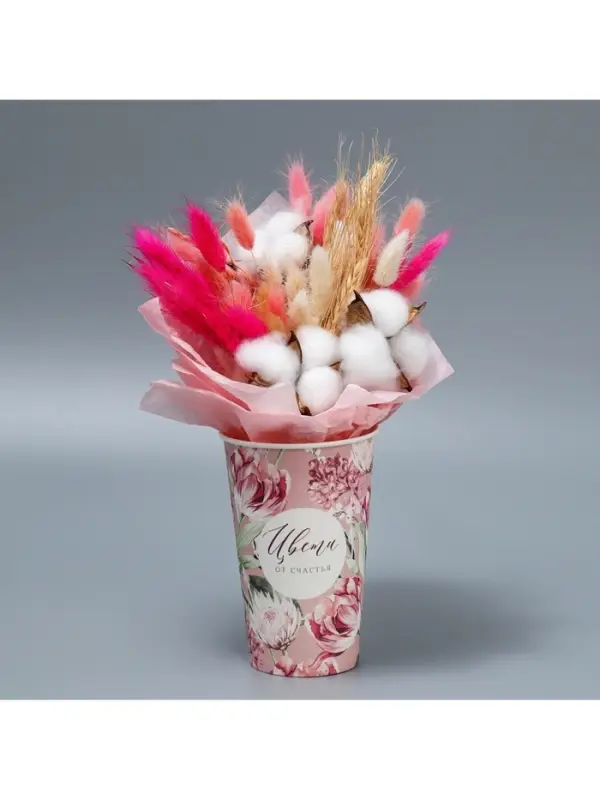 Стакан для цветов &laquo;Цветы&raquo;, 350 мл