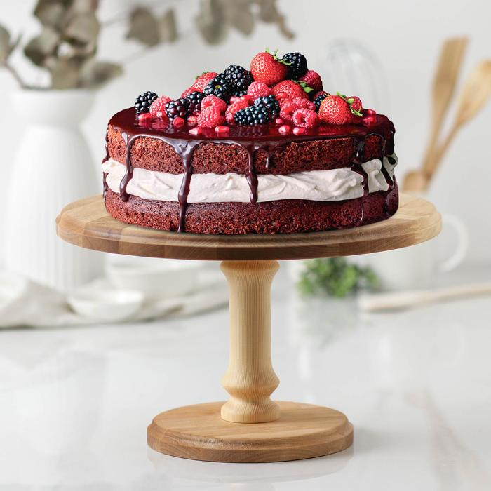 Подставка под торт Adelica, 30×20 см, берёза Подставка под торт Adelica, 30×20 см, берёза