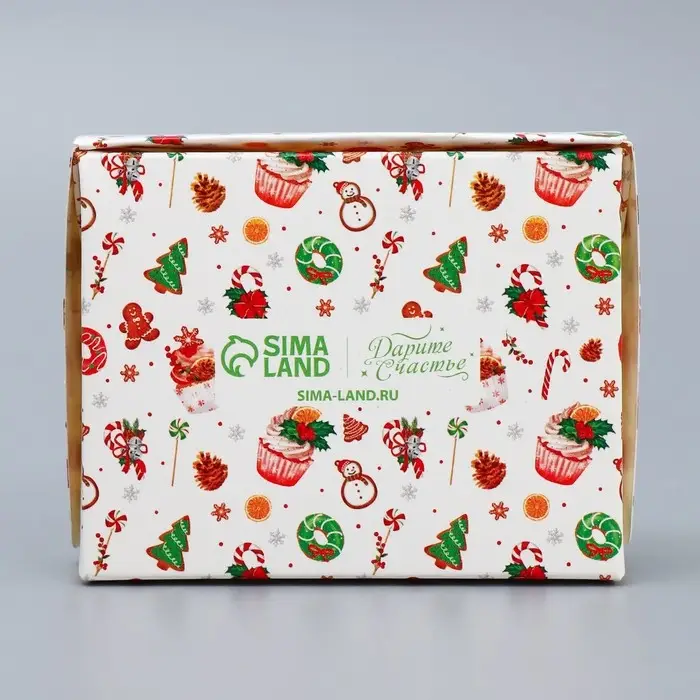 Коробка складная &laquo;Сладкая&raquo;, 10 х 8 х 3.5 см
