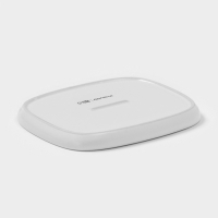 Маслёнка Доляна &laquo;Зефир&raquo;, 16&times;13,5&times;5 см, керамика, белая