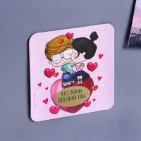 Магнит на холодильник со скретч слоем &laquo;Парочка&raquo;, 7 х 7 см