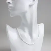 Шнурок нейлоновый d=1,5 мм, 43 см + удлинитель, цвет белый