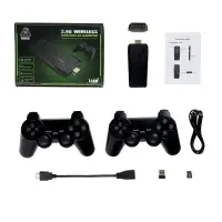 Игровая приставка Game-5, 8/16/32 бита, 4K, 64 ГБ, HDMI, microSD, 2 джойстика, черная