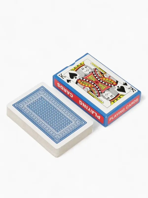 Карты игральные &laquo;Король&raquo;, колода 54 шт., 5.7&times;8.7 см, синяя рубашка