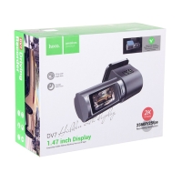 Автомобильный видеорегистратор Hoco, DV7, 2K экран и видео, черный