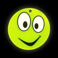 Светоотражающий элемент &laquo;Смайлик&raquo;, двусторонний, d=5.3 см, цвет жёлтый