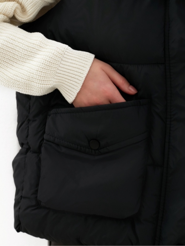 Жилет женский с воротником MIST, р.48, черный Жилет женский с воротником MIST, р.48, черный