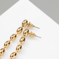 Серьги металл &laquo;Бусины&raquo; рис, цвет золото