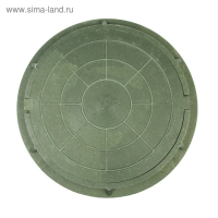 Люк полимерный, легкий, 30 кН, нагрузка до 3 т, зеленый