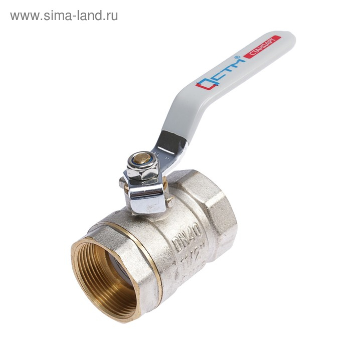 Кран шаровой Кран шаровой "СТМ" Стандарт, PN40, внутренняя/внутренняя резьба 1 1/2", рычаг