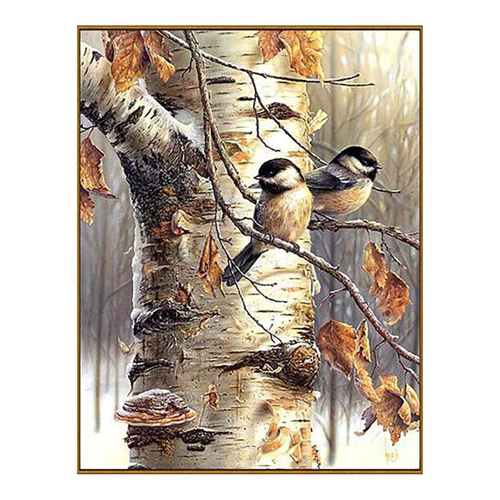 Алмазная мозаика &laquo;Воробьи&raquo;, 45 цветов