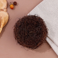 Гнездо из природных материалов для декора, 13&times;13&times;6,5 см