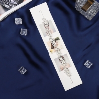 Аксессуар для волос "Джуди" цветочный, 26 см, серебро Аксессуар для волос "Джуди" цветочный, 26 см, серебро