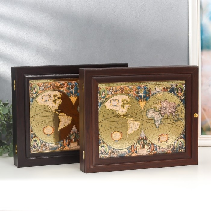 Ключница Ключница "Золотая карта" 26х31 см МИКС