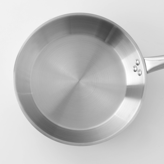 Сковорода из нержавеющей стали Hanna Kn&ouml;vell, d=26 см, h=5 см, толщина стенки 0,6 мм, длина ручки 25 см, индукция