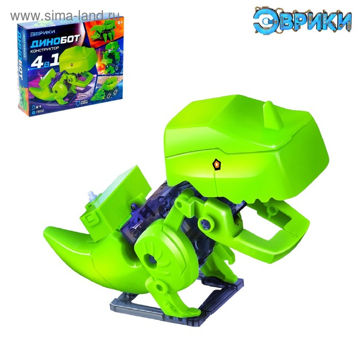 Робот 4 в 1 «Динобот», электронный конструктор, на батарейках Робот 4 в 1 «Динобот», электронный конструктор, на батарейках