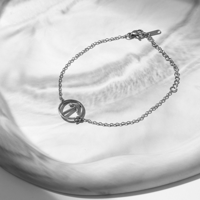 Браслет-оберег «Руны» сила духа, цвет серебро, 17 см Браслет-оберег «Руны» сила духа, цвет серебро, 17 см