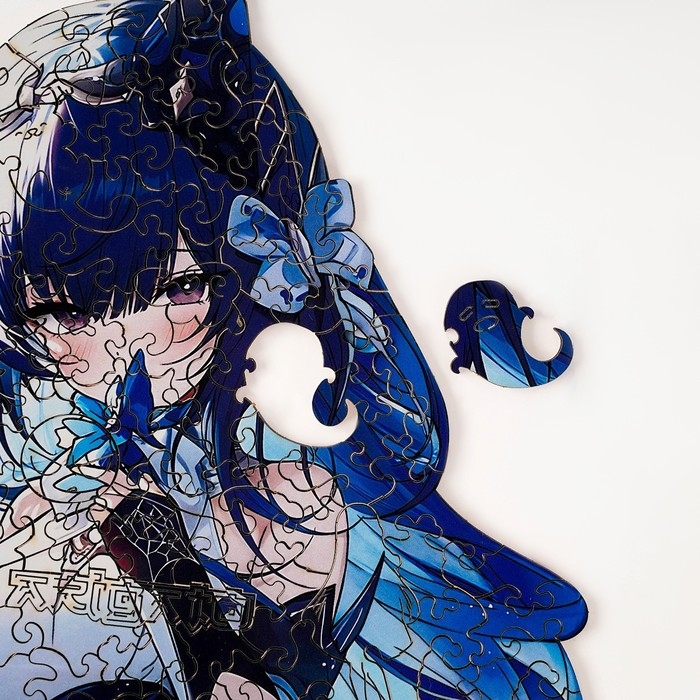 Пазлы деревянные фигурный «Аниме девушка», 155 элементнов Пазлы деревянные фигурный «Аниме девушка», 155 элементнов