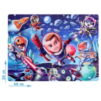 Пазлы светящиеся в темноте &laquo;Космический десант&raquo;, 88 деталей