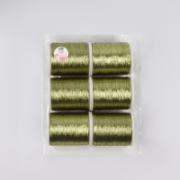 Набор металлизированных ниток, 91 ± 1 м, 6 шт, цвет светло-золотой Набор металлизированных ниток, 91 ± 1 м, 6 шт, цвет светло-золотой