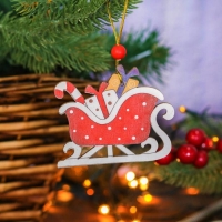 Подвеска новогодняя &laquo;Сани с подарками&raquo;