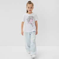 Футболка детская &laquo;Эльза&raquo;, Холодное сердце, рост 110-116, белый