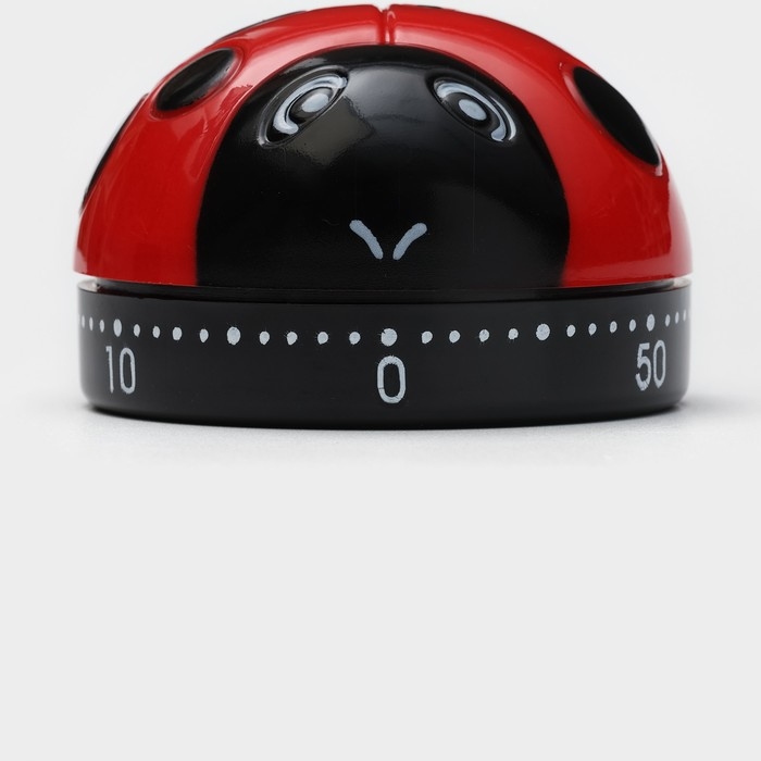 Таймер механический &laquo;Божья коровка&raquo;, 6&times;6&times;3,8 см