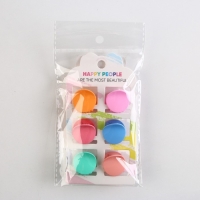 Краб для волос &laquo;Happy people&raquo;, набор 6 шт, 2.5 х 2.5 х 1.5 см