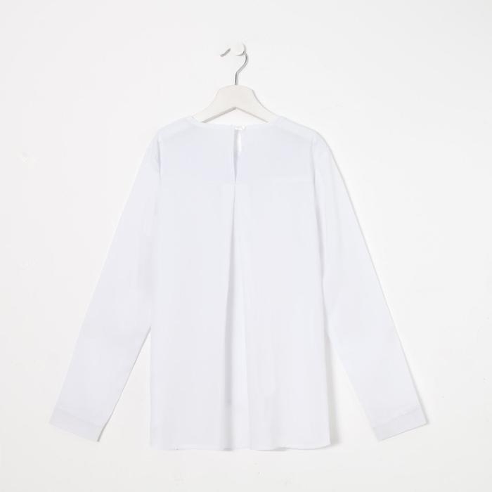 Школьная блузка для девочки, цвет белый, рост 146 см Школьная блузка для девочки, цвет белый, рост 146 см