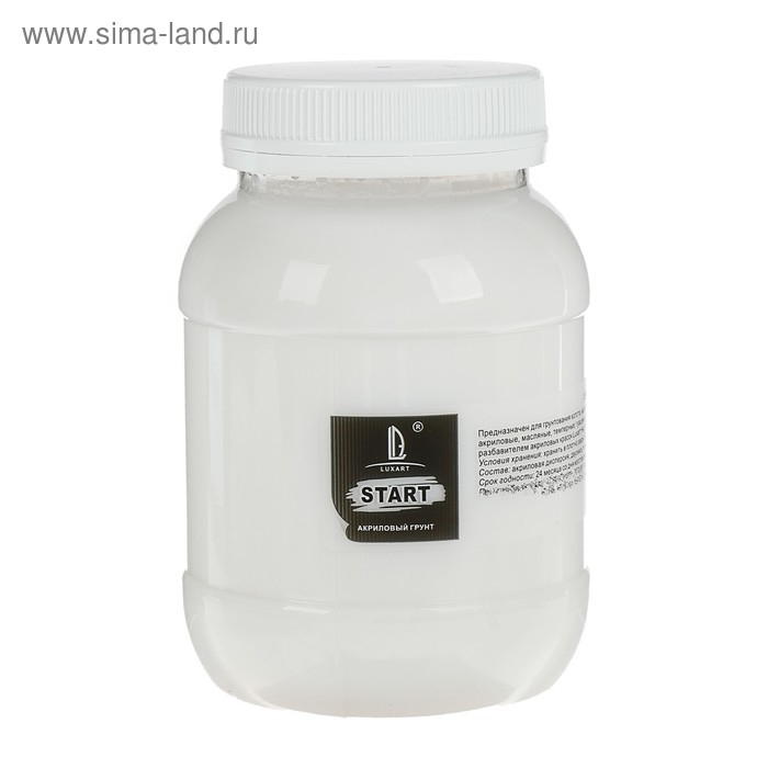 Грунт художественный акриловый прозрачный глянцевый 500 г, Luxart Start