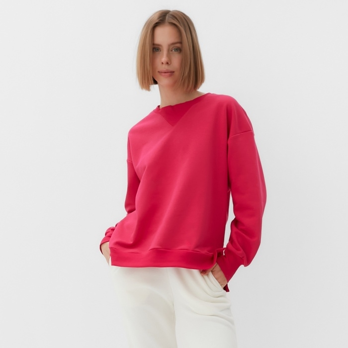 Костюм (свитшот, брюки) MINAKU: Casual Collection цвет фуксия, размер 48 Костюм (свитшот, брюки) MINAKU: Casual Collection цвет фуксия, размер 48