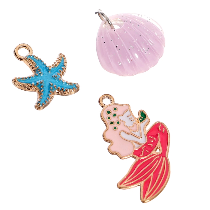 Набор для творчества «Создай украшение: Русалочка», 12 видов бусин, 5 шармов Набор для творчества «Создай украшение: Русалочка», 12 видов бусин, 5 шармов