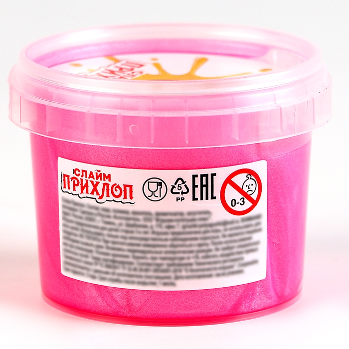 Слайм &laquo;Перламутровый&raquo; розовый 100 г