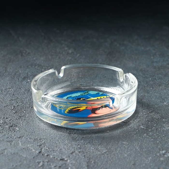 Набор подарочный &laquo;Крепкие напитки&raquo;, стеклянный, 7 предметов: стопка 70 мл, пепельница