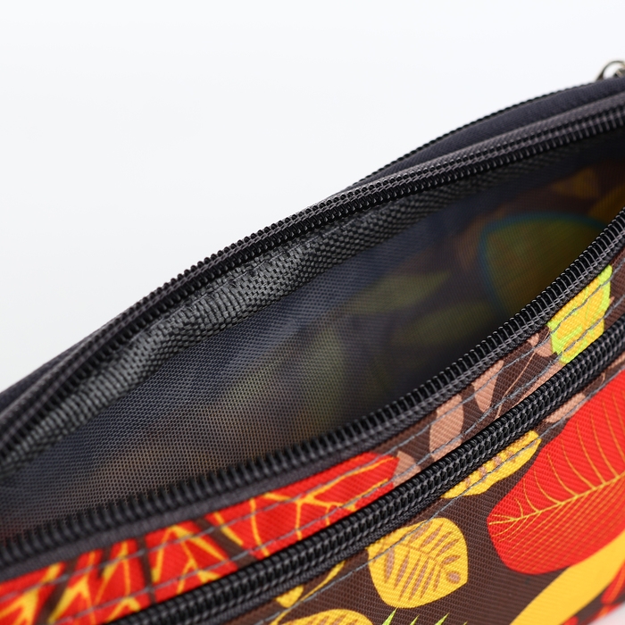 Поясная сумка на молнии, 2 наружных кармана, цвет разноцветный Поясная сумка на молнии, 2 наружных кармана, цвет разноцветный