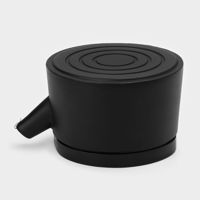 Чайник для плиты с эмалированным покрытием внутри Magma &laquo;Сайгон&raquo;, 1,1 л, чугун, с ситом, индукция, цвет чёрный