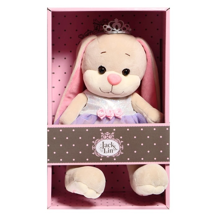 Мягкая игрушка &laquo;Зайка Лин&raquo;, принцесса в платье с короной&raquo;, 20 см