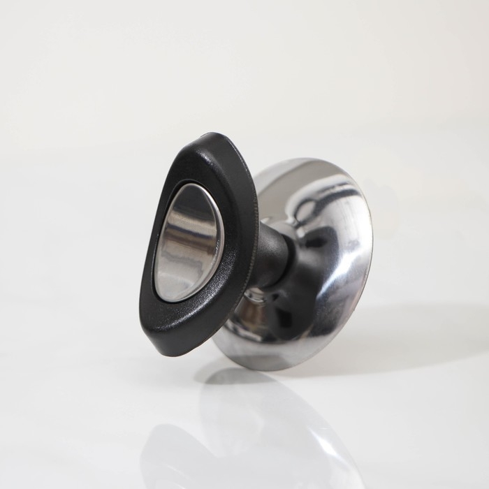 Ручка для крышки на посуду Доляна &laquo;Помощник&raquo;, d=6 см, цвет чёрный