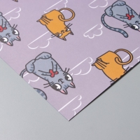 Бумага для скрапбукинга двусторонняя "Котики" плотность 180 гр набор 5 шт 30,5х32 см Бумага для скрапбукинга двусторонняя "Котики" плотность 180 гр набор 5 шт 30,5х32 см