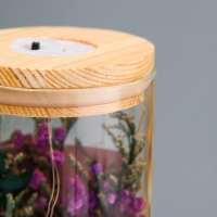 Ночник колба "Букет с розовым цветком" LED от батареек LR1130 8х8х23 см RISALUX Ночник колба "Букет с розовым цветком" LED от батареек LR1130 8х8х23 см RISALUX