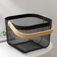 Корзинка универсальная LaDо́m, 26,5&times;25,5&times;18 см, цвет чёрный