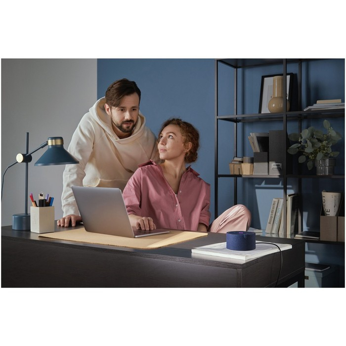 Умная колонка Умная колонка "Новая Яндекс Станция Мини" (YNDX-00021B), голосовой помощник Алиса,10Вт, без часов, синяя