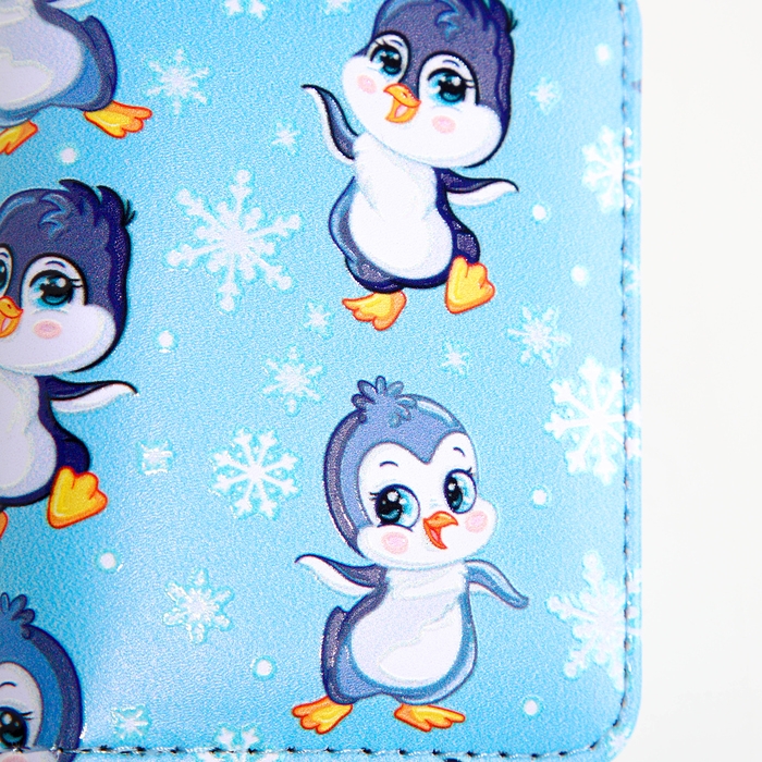 Кошелёк на молнии "Выбражулька", цвет голубой