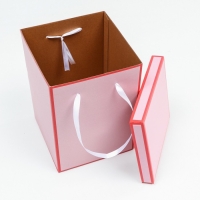 Коробка складная, красная, 17 х 25 см