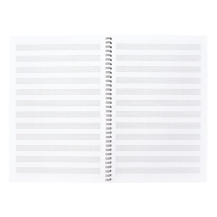 Тетрадь для нот А4 на спирали, 24 листа, ErichKrause POP-Dogs, вертикальная ориентация, пластиковая обложка, блок офсет 100% белизна, МИКС (1 вид в спайке)