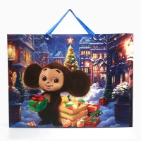 Пакет ламинированный &laquo;Волшебного Нового Года&raquo;, 61 х 46 х 20 см, Чебурашка