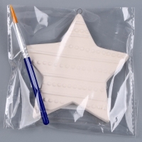 Новый год! Ёлочное украшение под раскраску &laquo;Звезда&raquo;, с подвесом