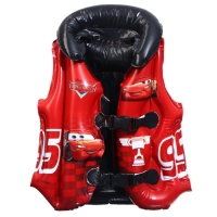 Жилет надувной &laquo;Тачки&raquo;, для плавания, детский, цвет красный