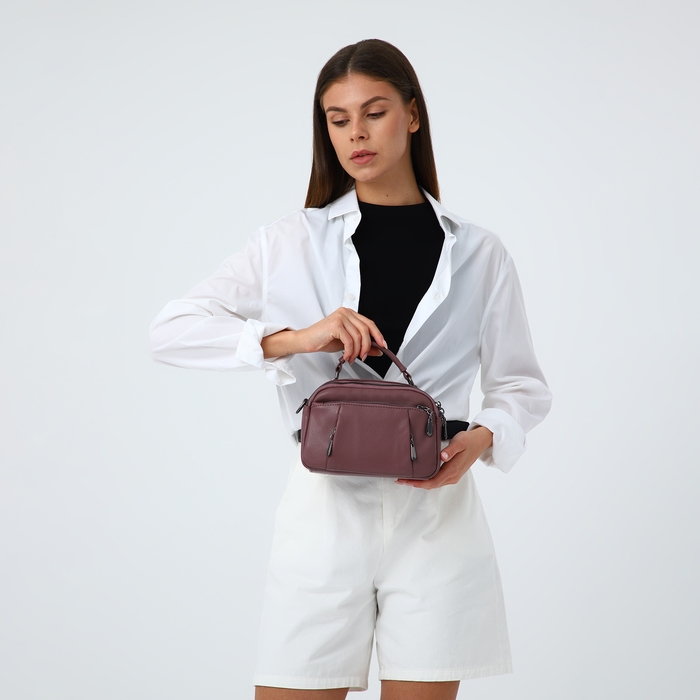 Сумка женская на молнии, цвет розовый Сумка женская на молнии, цвет розовый