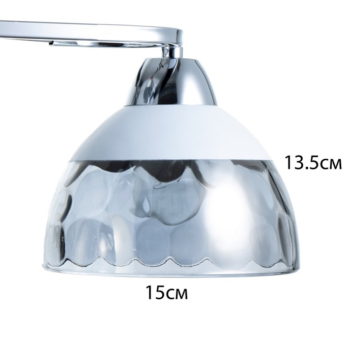 Люстра "Аквила" 3хЕ27 40Вт хром 45х15х22 см BayerLux